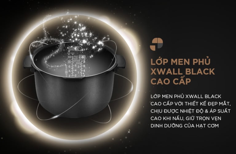 Nồi cơm điện tử áp suất Cuckoo CRP-PWV1008F/BKDSCRVNCV 1.8L