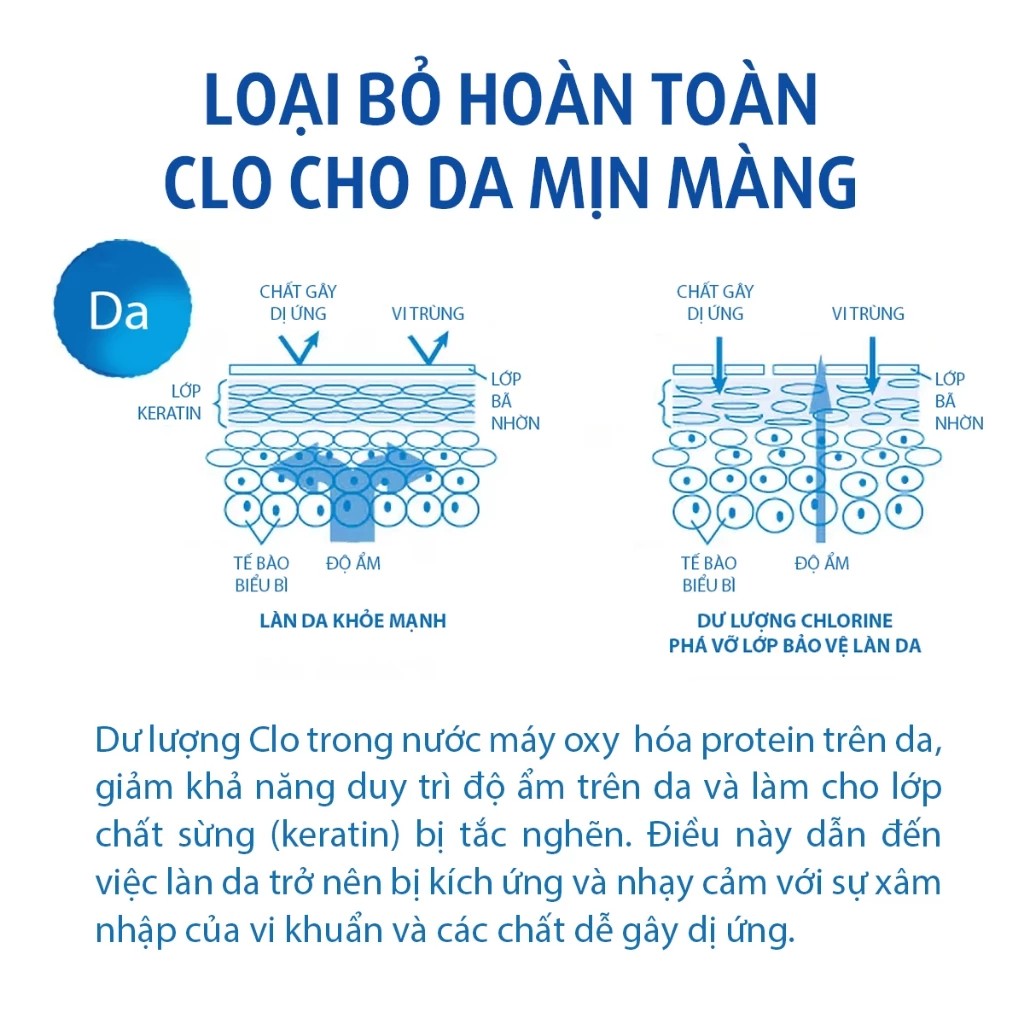 Vòi sen tắm khử Clo Torayvino RS54