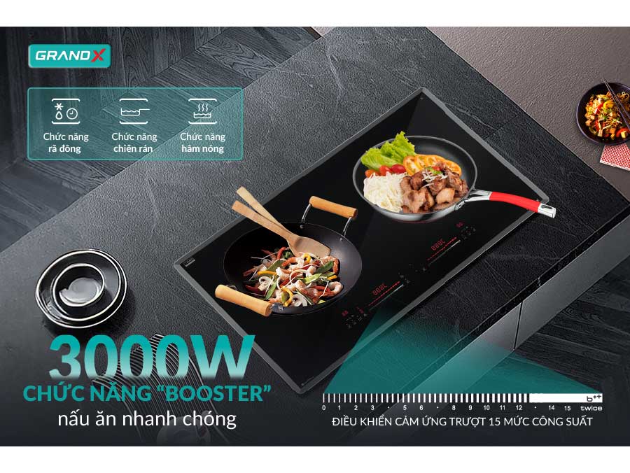 Bếp điện từ GrandX GX E795Lux