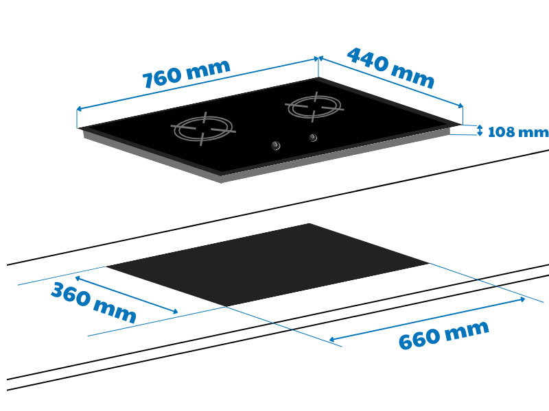 Bếp gas âm GrandX GX GS288