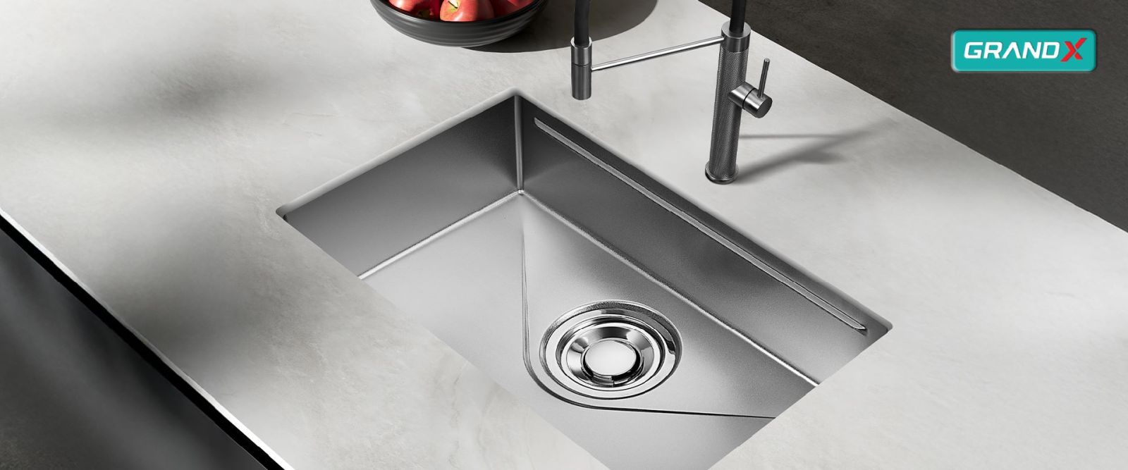 Chậu rửa bát GrandX GX7845V Volcano