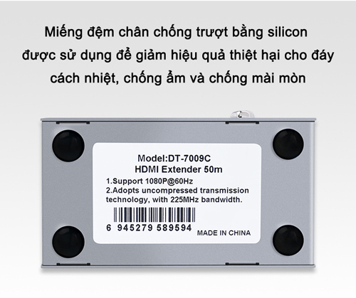 Bộ nối dài HDMI 50M qua cáp mạng Dtech DT-7009C