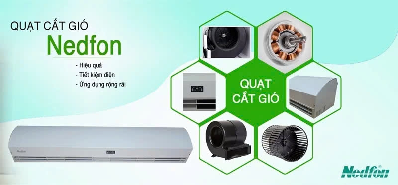 Quạt chắn gió Nedfon FM-4509-DY