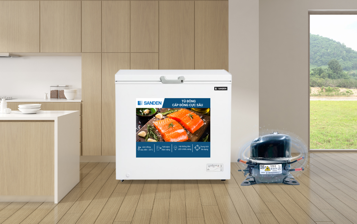 Tủ Đông Sanden 260 Lít SCF-0275