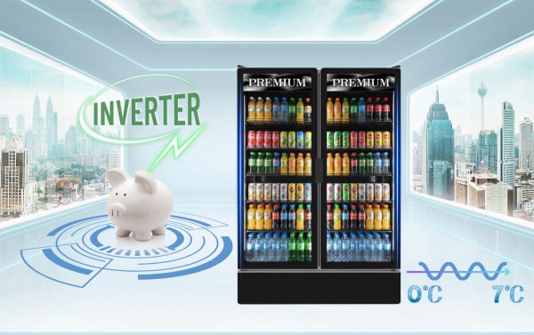 Tủ mát 2 cánh Inverter Sanden Premium SPB-1000P 842 lít