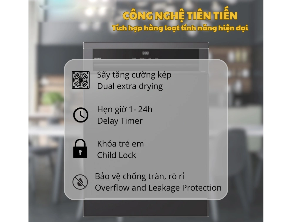 Máy Rửa Bát Độc Lập GrandX SMS8GX86G Series 8