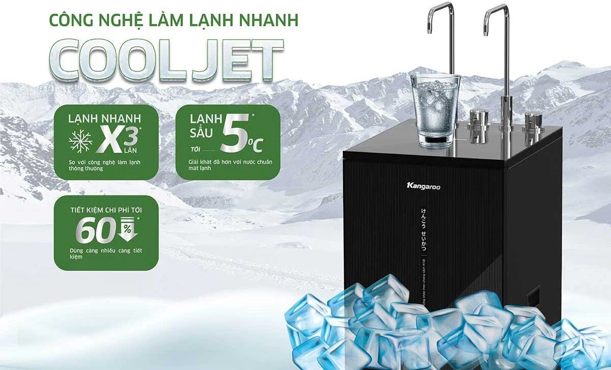 Máy lọc nước Kangaroo nóng lạnh 10 lõi KG10S16N3