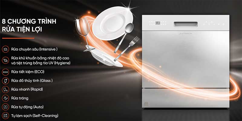 Máy rửa bát Junger DWJ-100