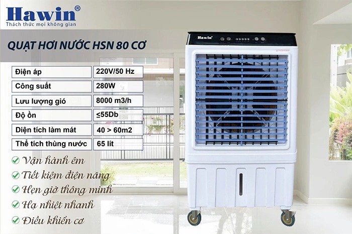 Quạt làm mát không khí HAWINCO HSN 80