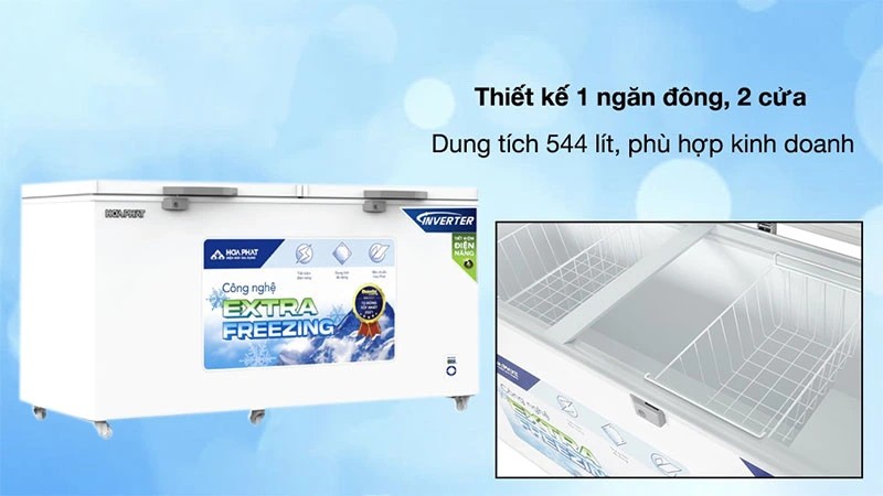 Tủ đông Inverter Hòa Phát 544 lít HPF AD8544