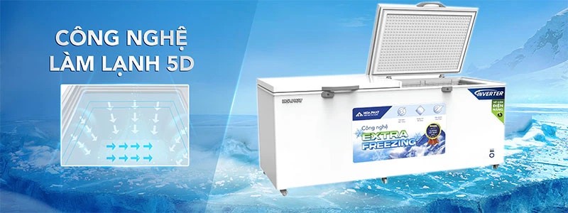 Tủ đông Inverter Hòa Phát 544 lít HPF AD8544