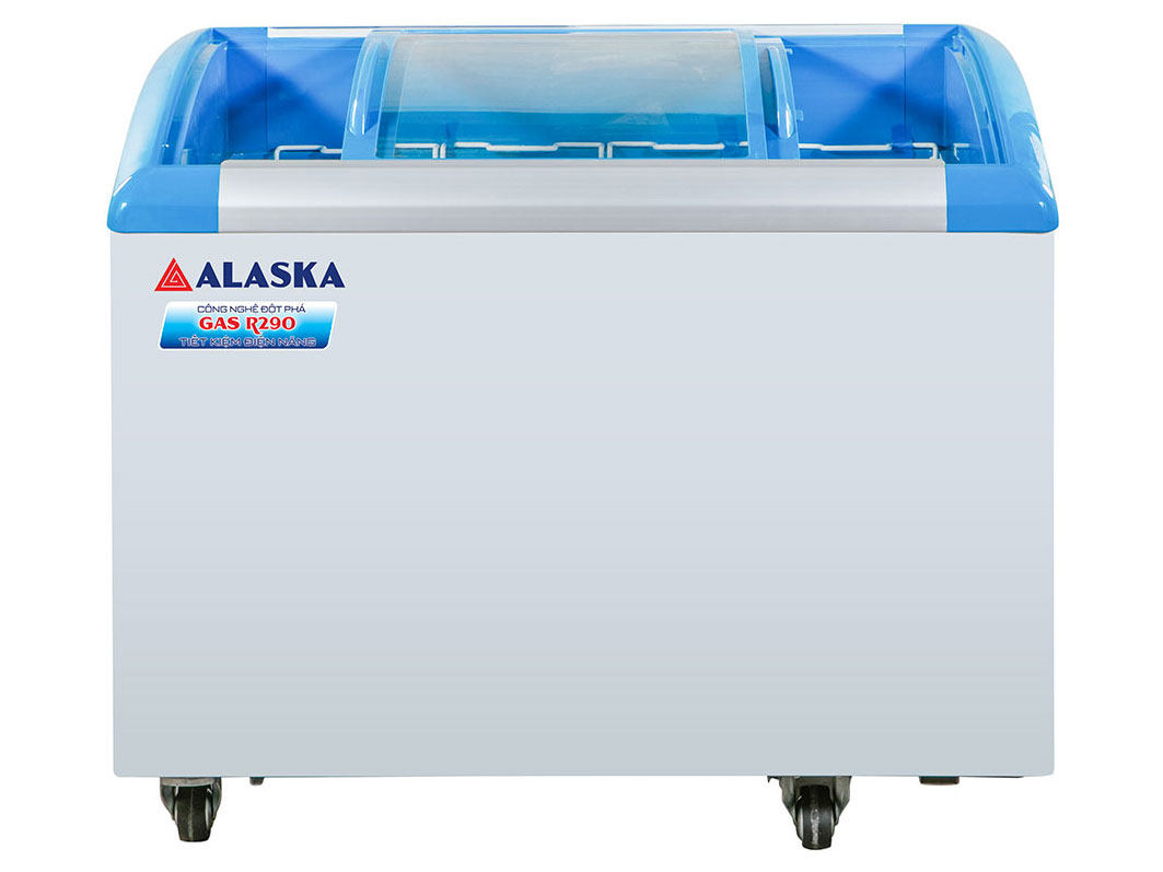 Tủ đông nắp kính cong Alaska 355 lít KC-203S