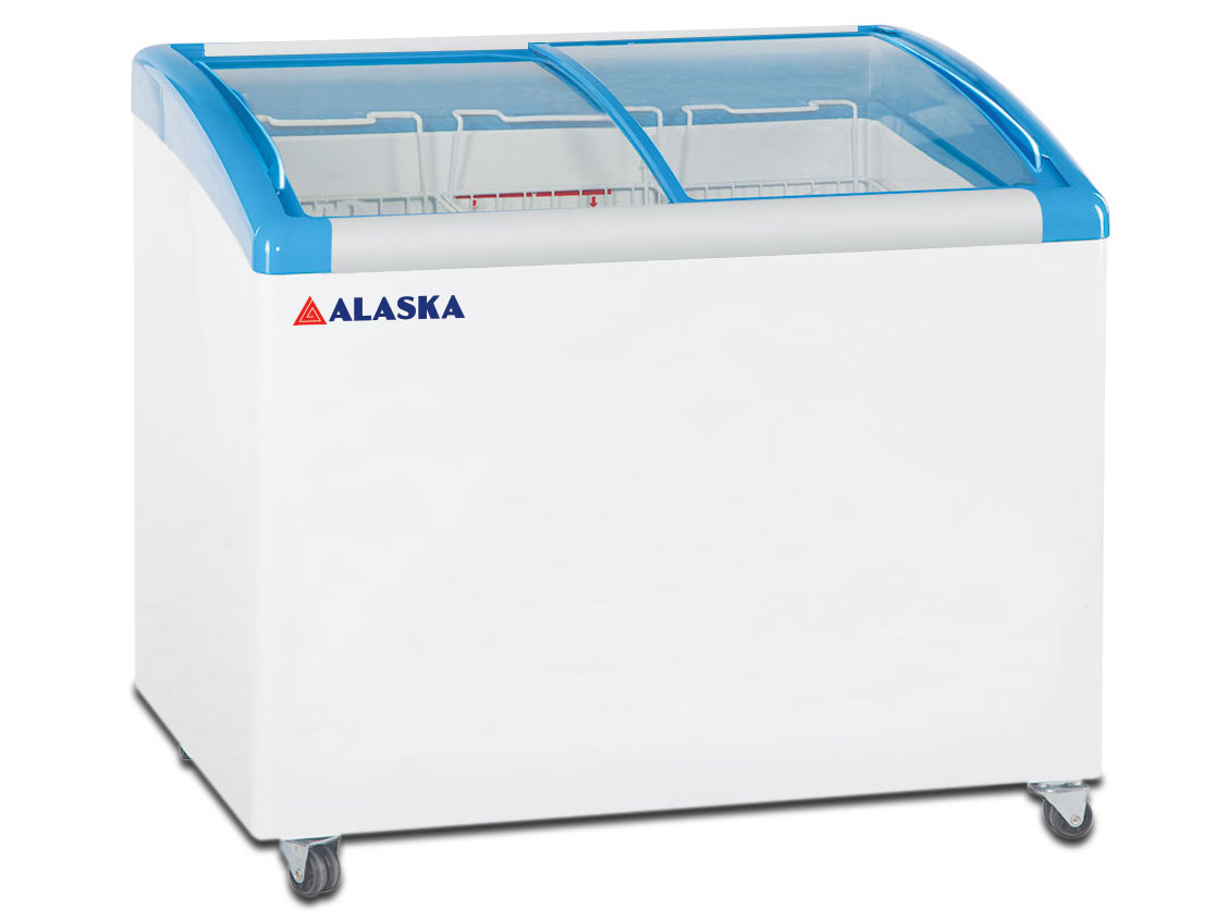 Tủ đông nắp kính cong Alaska 355 lít KC-203S