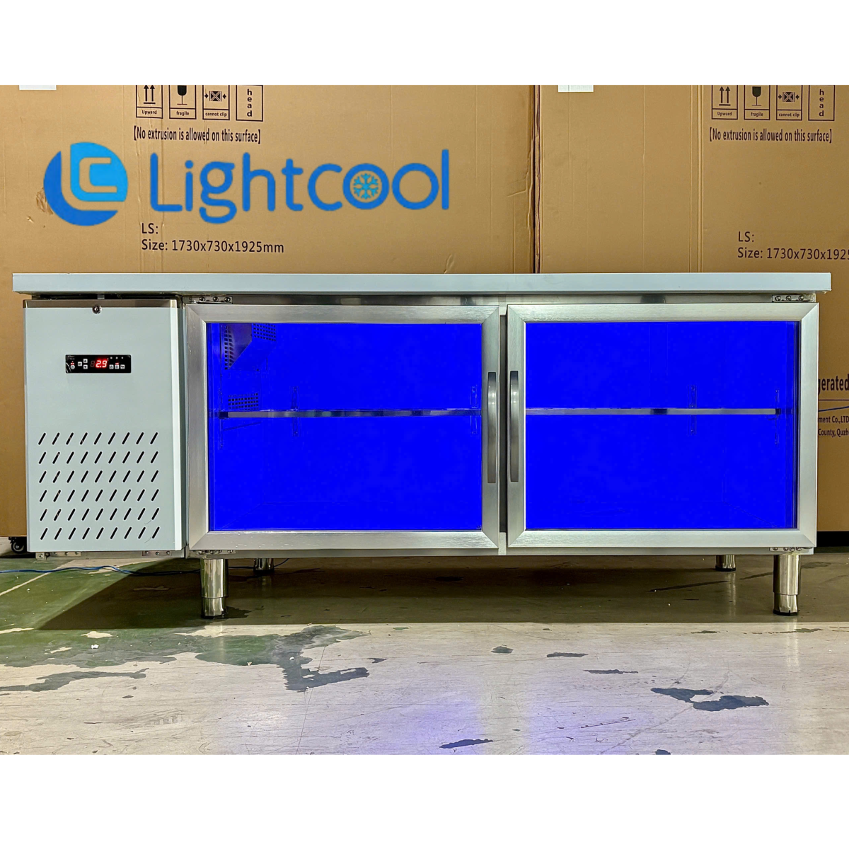 Tủ bàn Mát Cửa Kính Lightcool 1M5 BL-1500 294L