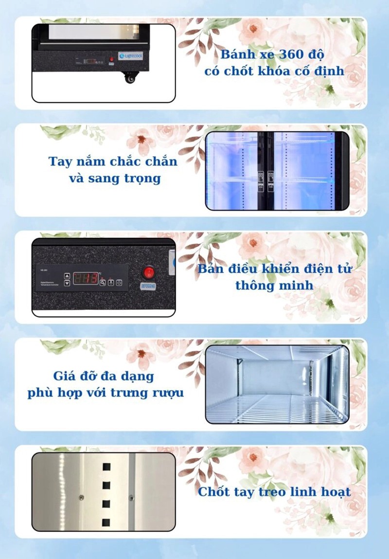 Tủ mát trưng bày 2 cánh Lightcool 1200L LS-1670