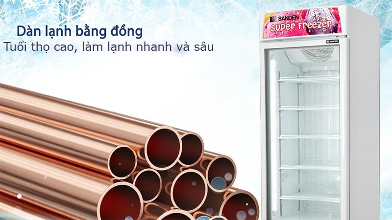 Tủ đông đứng cửa kính Sanden SNR-0505 400L