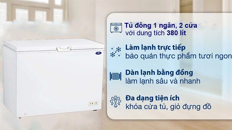 Tủ đông nằm Sanden SCF-0465 380L