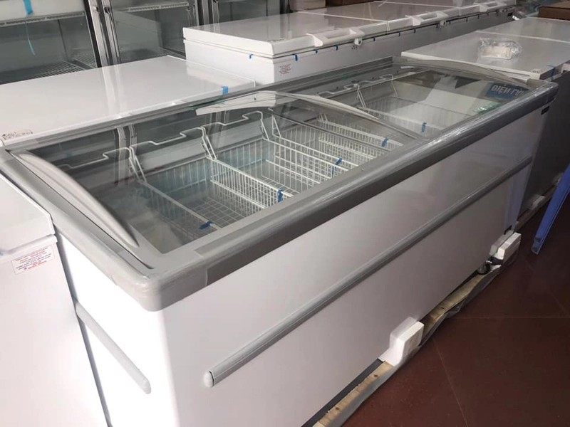 Tủ đông nằm cửa kính cong Sanden SNC-0855 800L