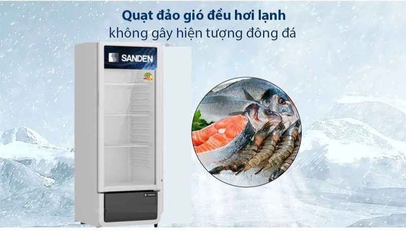 Tủ mát 1 cánh kính Sanden SPC-0270 237L