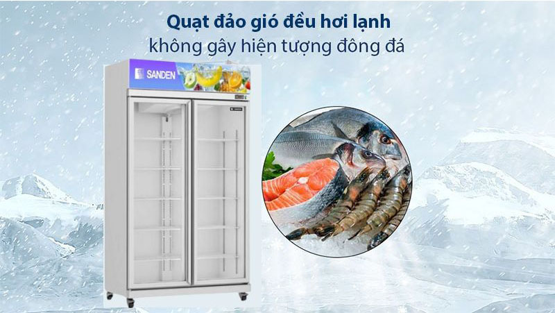 Tủ mát Sanden intercool YPC-1100 780L
