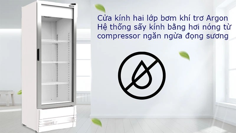 Tủ mát cửa kính Inverter Sanden SPB-0300 278L