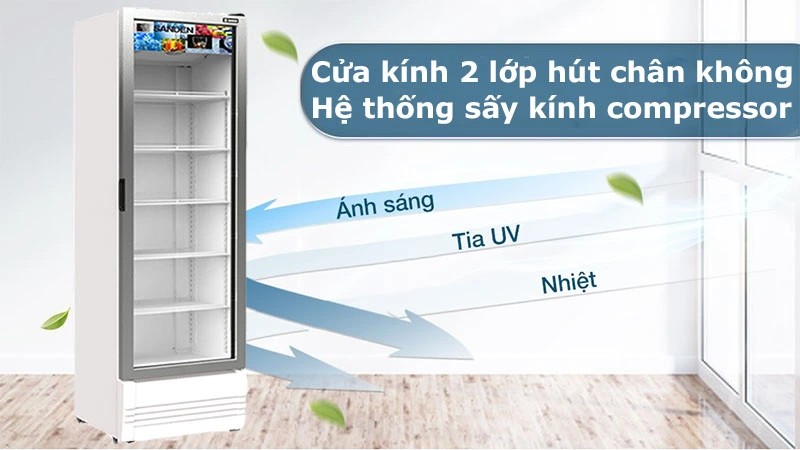 Tủ mát cửa kính Inverter Sanden SPB-0500 394L