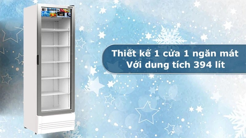 Tủ mát cửa kính Inverter Sanden SPB-0500 394L