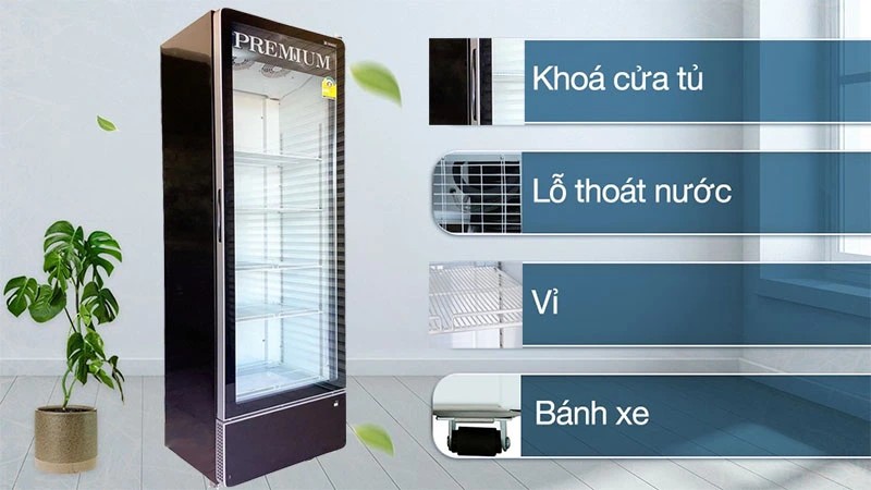 Tủ mát cửa kính Inverter Sanden SPB-1000P Premium 405L