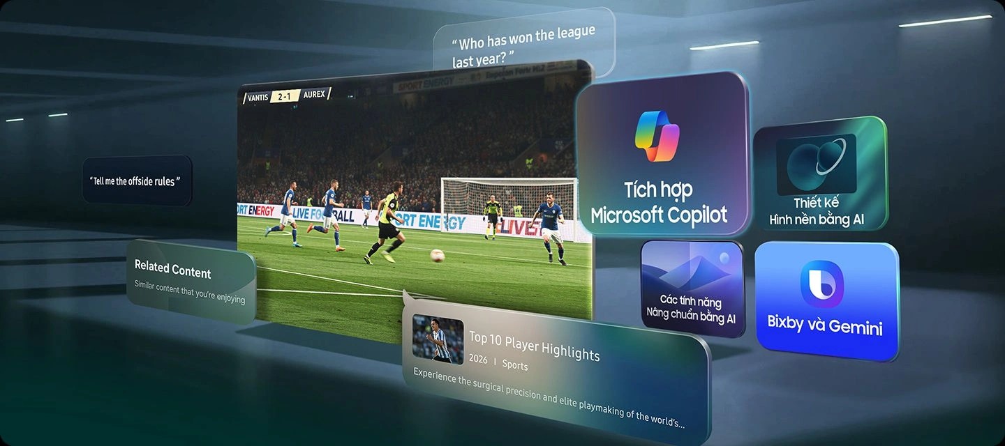 Smart Tivi Samsung AI 4K Crystal UHD 98 inch UA98U9500H MODEL 2026