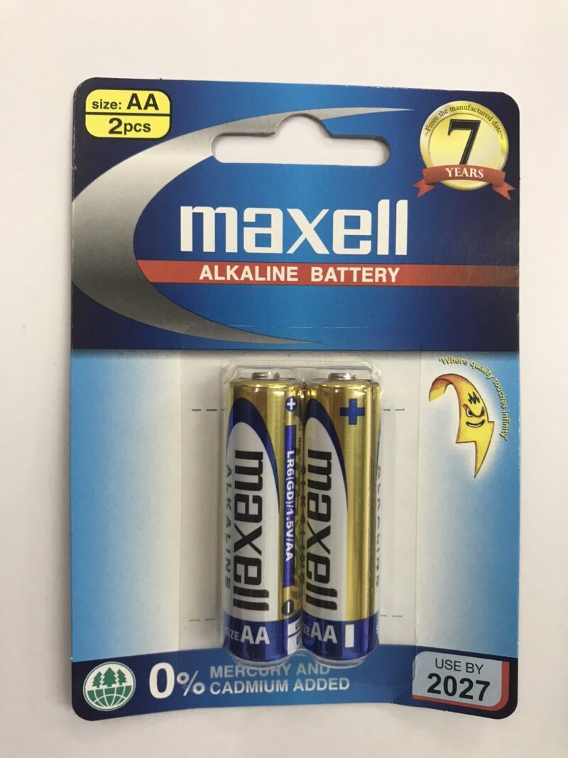 THÙNG PIN TIỂU AA 1.5v MAXELL ALKALINE 1.5V LR6(GD) 2B