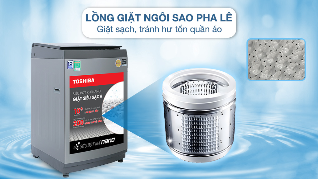 Máy giặt Toshiba Inverter 12kg AW-DK1300KV(SG)