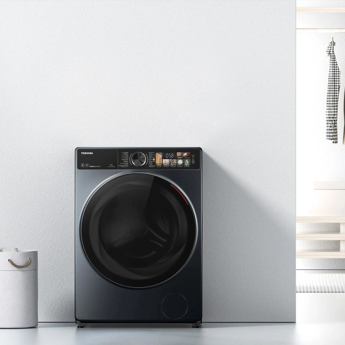 Máy giặt sấy Toshiba Inverter TWD-T25BZP140MWV(MG) (sấy 8kg, giặt 13kg)