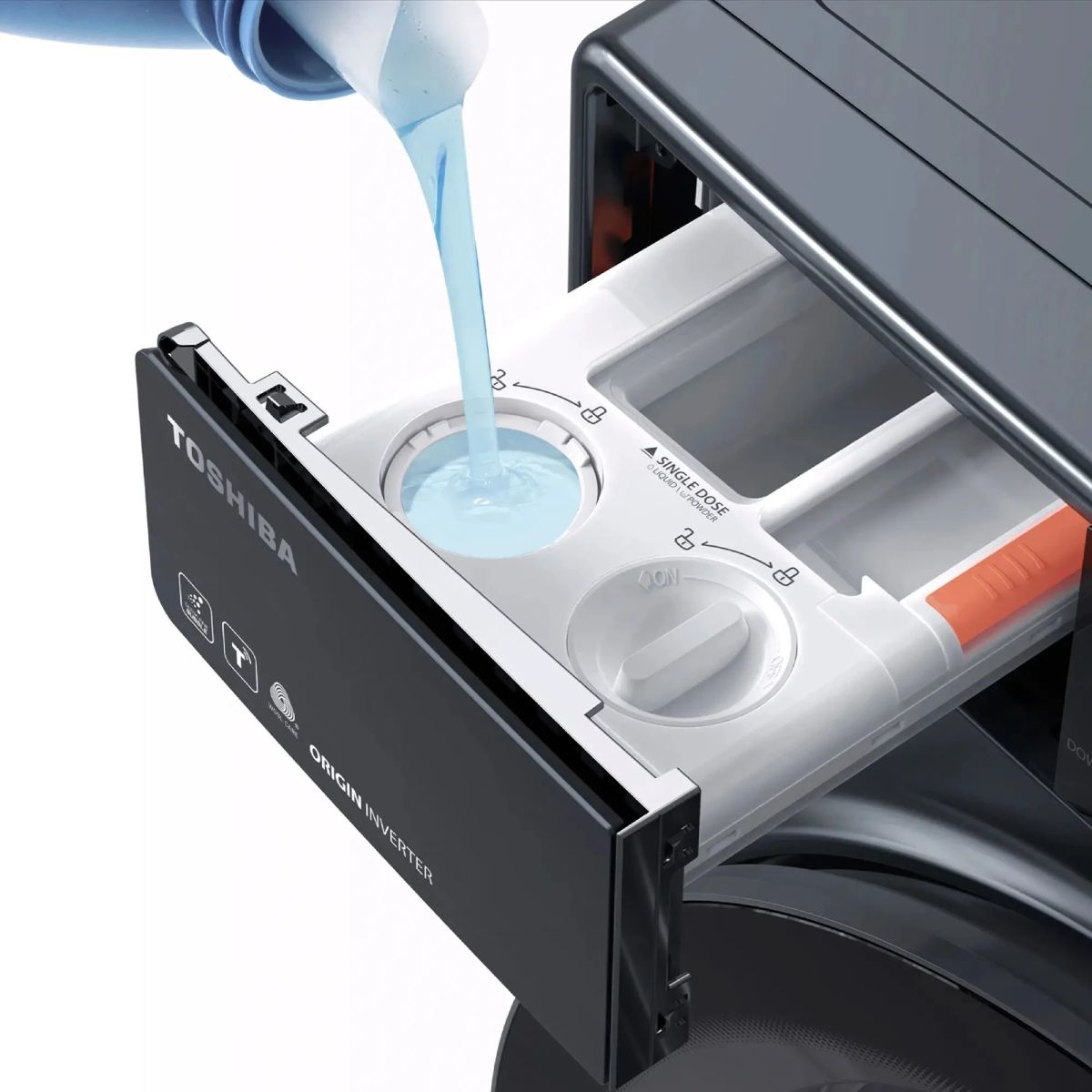 Máy giặt sấy Toshiba Inverter TWD-T25BZP140MWV(MG) (sấy 8kg, giặt 13kg)